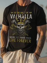 T-shirt manches courtes Viking Print pour homme